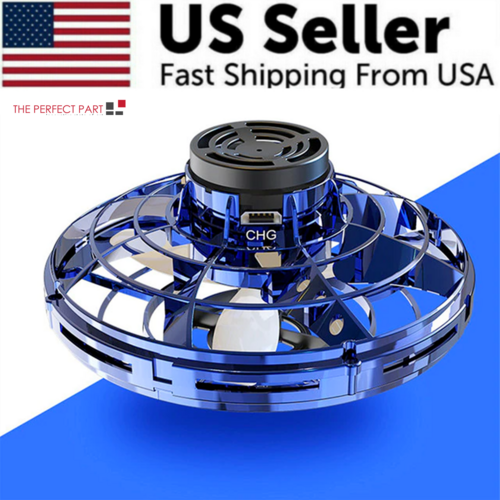 Flying Fidget Spinner Drone Ball UFO Stress Focus Hand Fun Toy LED